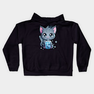 Kawaii Cat Accessories Kids Hoodie